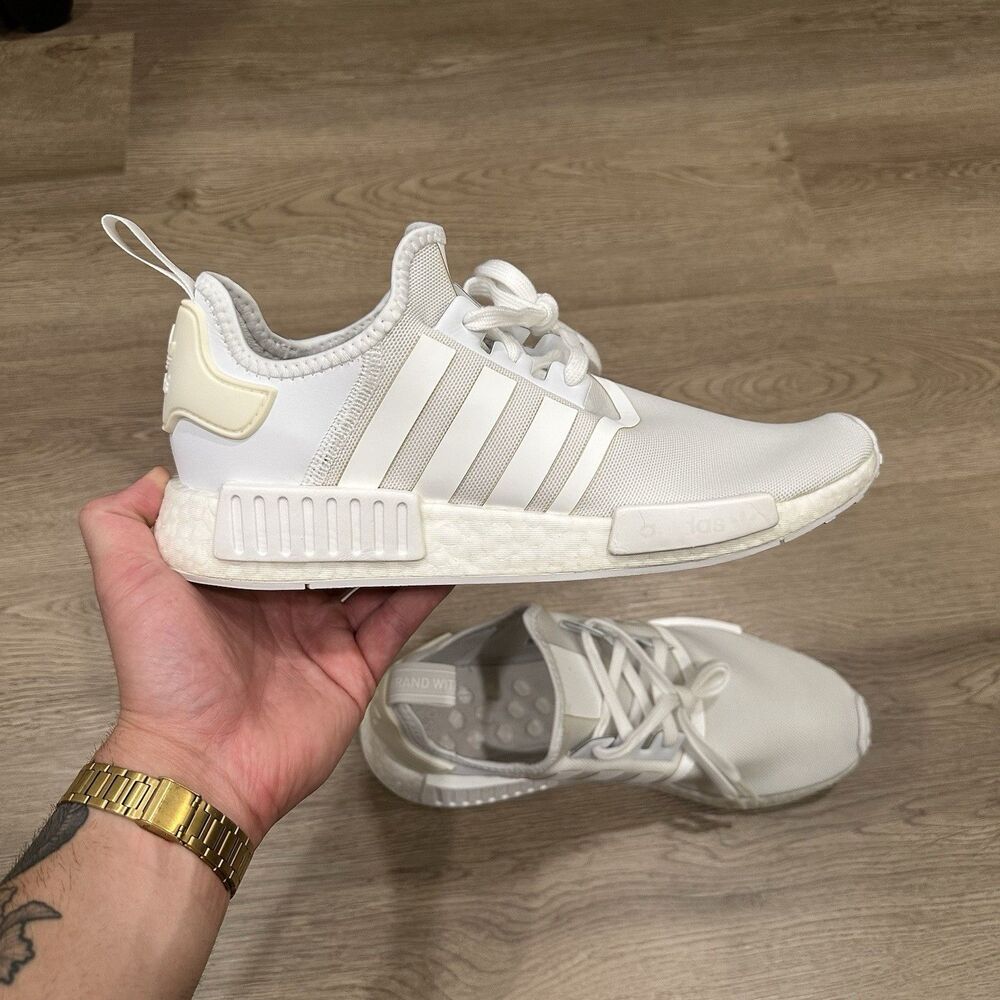 Adidas NMD R1 Triple White FY9384 Men’s Size 10.5 Boost Sneakers